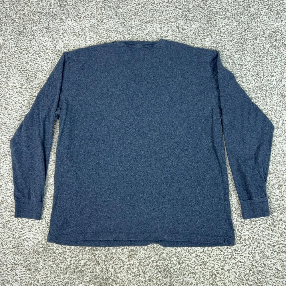 Polo Ralph Lauren Shirt Mens Large Blue Long Sleeve Crewneck Pony Logo Tee T